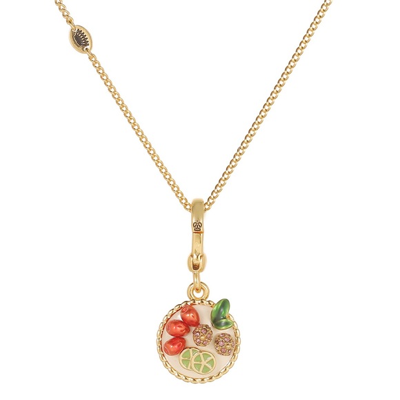 Juicy Couture Gold Necklace with Red and Green Accents - Picture 4 of 5